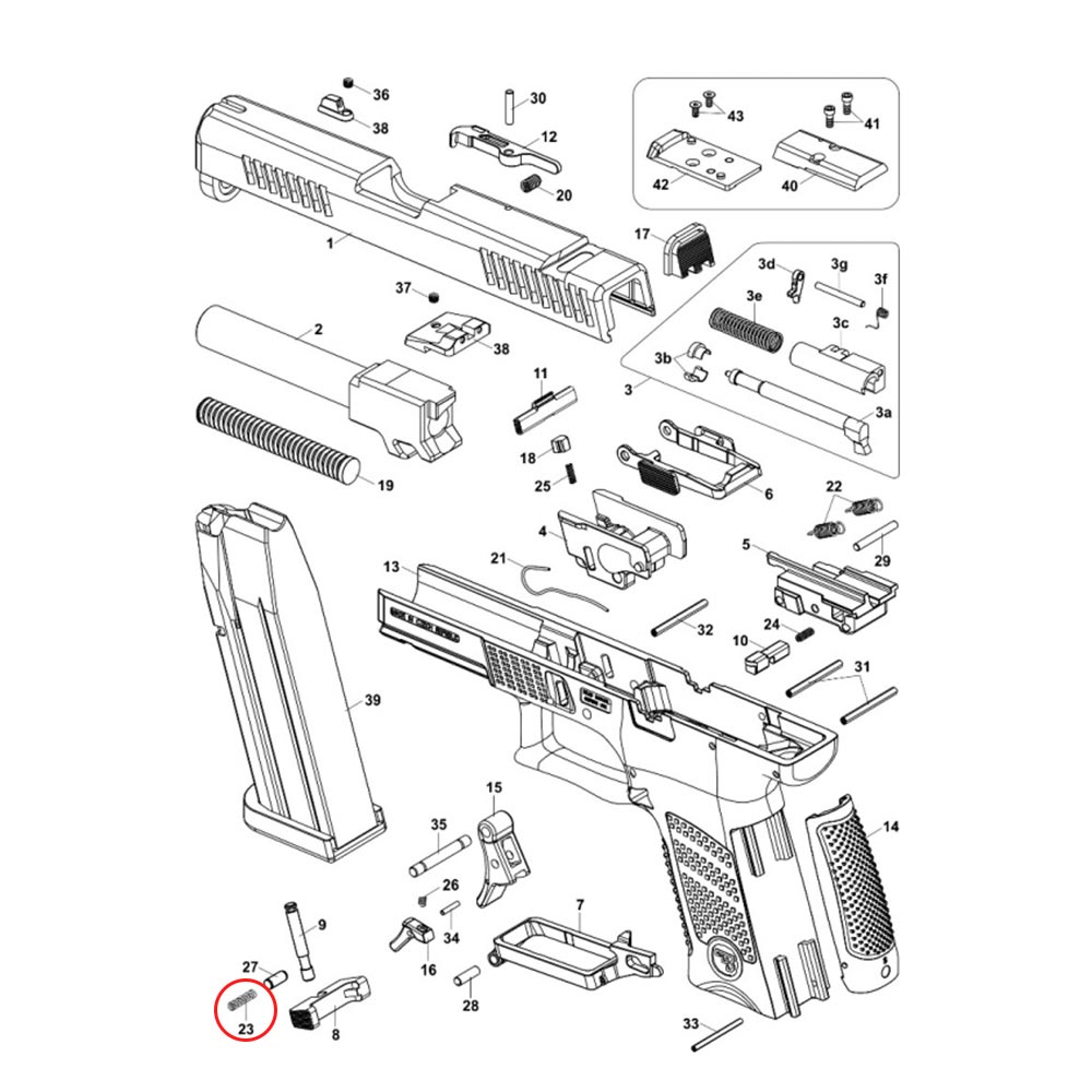 Eemann Tech Magazine Catch Spring für CZ P-10-Artikelnummer-PN202403361-von-[manufacturer