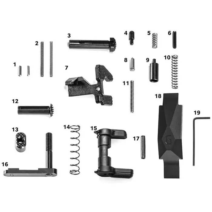 GEISSELE AUTOMATICS LLC AR-15 Ultra Duty Lower Parts Kit Black-Artikelnummer-PN202407626-von-[manufacturer